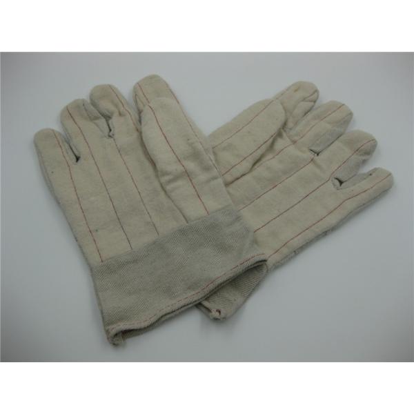 新款優(yōu)質(zhì)耐高溫帆布絨布混合手套 高溫絨布手套