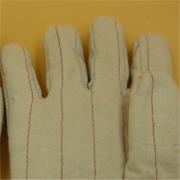 新款優(yōu)質(zhì)耐高溫帆布絨布混合手套 高溫絨布手套