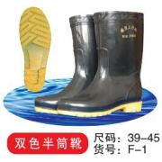 雨利王 F-1 男士雙色半筒雨...