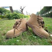 牛皮防護(hù)鞋高幫真皮防砸勞保鞋 ...